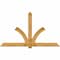 Ekena Millwork Redmond Rough Sawn Timber Gable Bracket, Western Red Cedar, 96"W x 56"H x 2"D x 6"F, 14/12 Pitch GBW096X56X0206RED00RWR - alternate 1